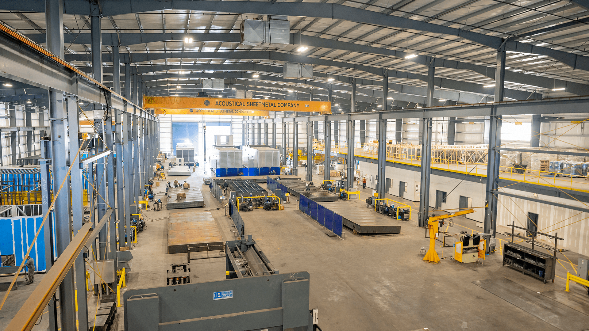 interior wide shot of Acoustical Sheetmetal Company Hudome Way