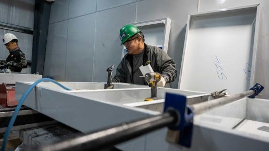 assembly of enclosure Acoustical Sheetmetal Company