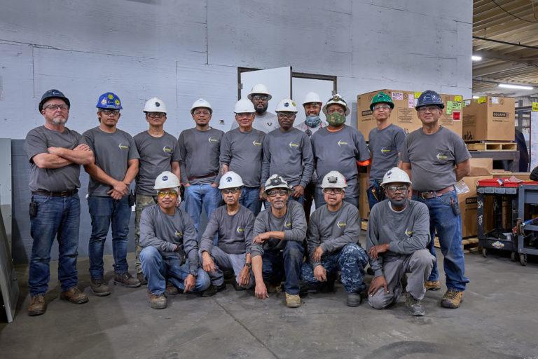 electrician team Acoustical Sheetmetal Company