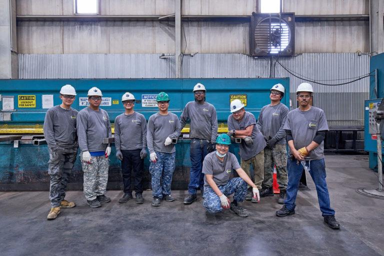 machinist team Acoustical Sheetmetal Company